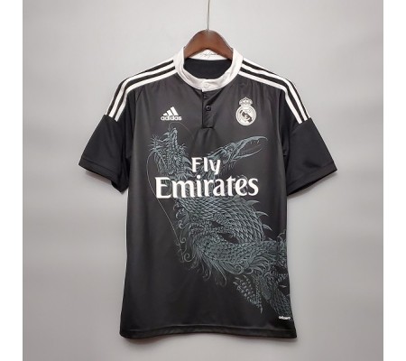 Real Madrid 14/15 Away Black Soccer Jersey